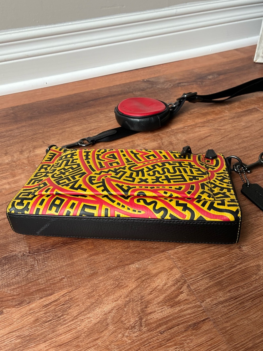 Coach x Disney Mickey Mouse x Keith Haring Holden Crossbody & Zipper Pouch C6911 - Picture 6 of 16